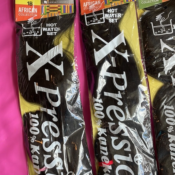 Sensationnel X-pression Braiding Hair Extensions African Collection Color 1B NEW - Picture 4 of 9
